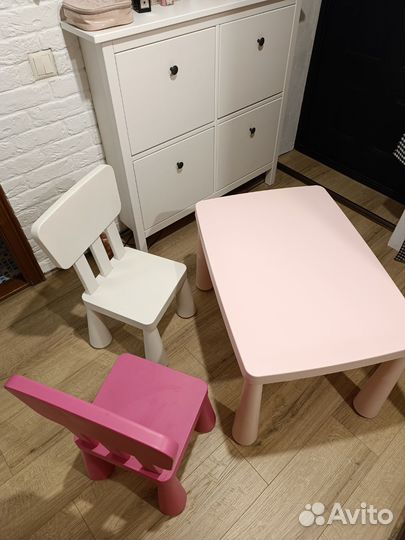 Стол и стулья Икея Маммут