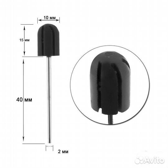 Резиновая основа для песочных колпачков, d10 мм