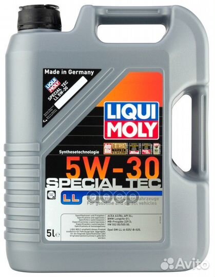 Масло Моторное 5W30 Liqui Moly 5Л Нс-Синтетика