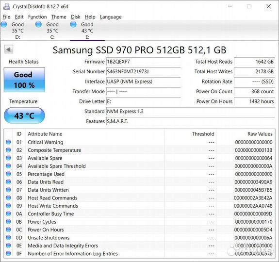 SSD Samsung 970 / 990 Pro / PM963