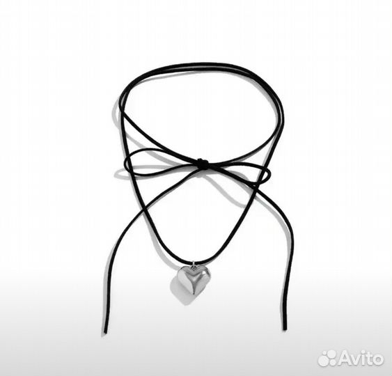 Чокер с Сердцем, ожерелье с подвеской