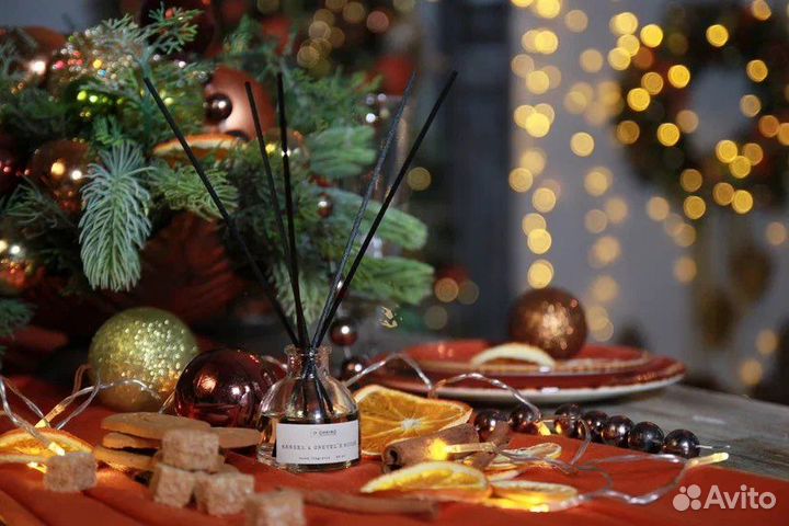 Аромадиффузор с палочками Имбирный домик, 50 мл