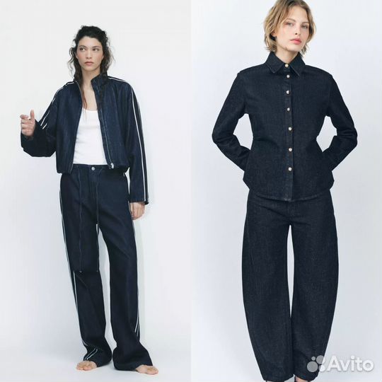 Джинсовый костюм zara Испания / Турция