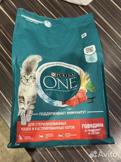 Сухой корм для кошек purina one 3 кг