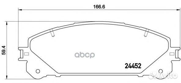 Колодки тормозные дисковые lexus: RX 270/350/35