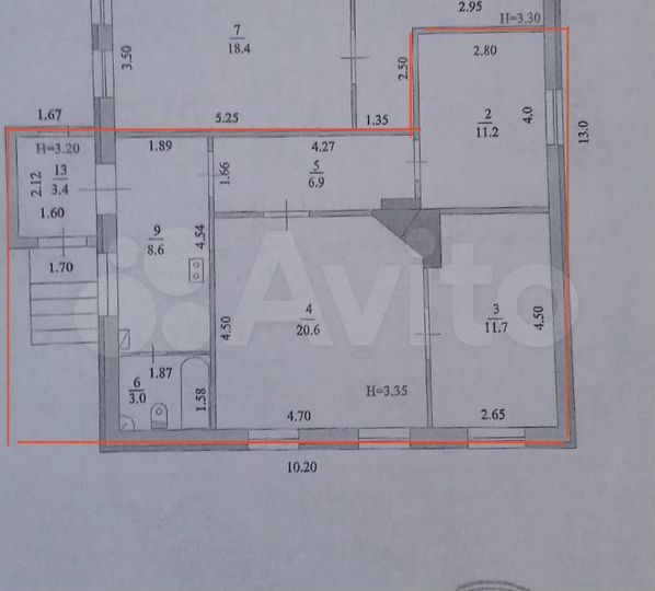 Дом 60 м² на участке 2,5 сот.