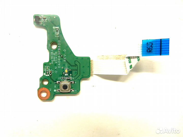 Плата кнопки включения DA0R63PB6D0 REV: D с шлейфо