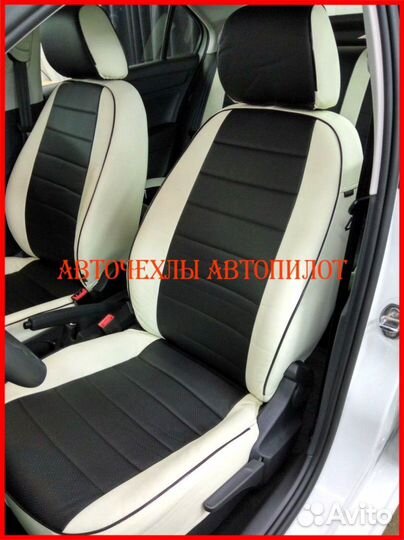 Чехлы Автопилот Skoda Rapid 1 из экокожи Классика