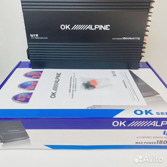 Усилитель Alpine 418 OK четырехканальный
