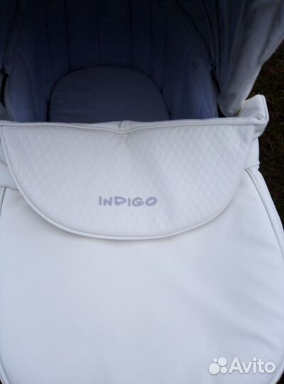 Детская коляска 2 в 1 indigo (экокожа)