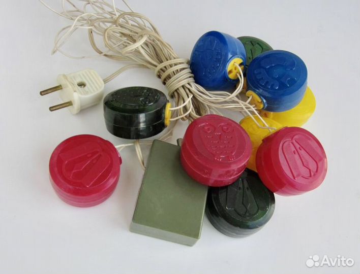 Гирлянда СССР елочные игрушки