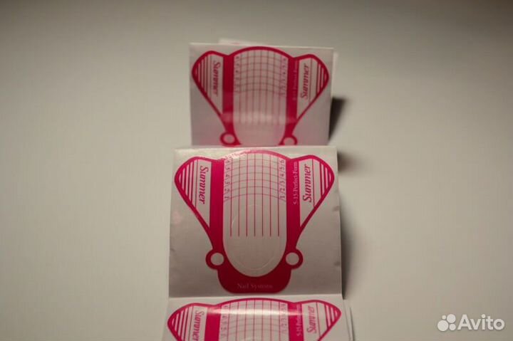 Формы для наращивания ногтей(бумажные-пластиковые)