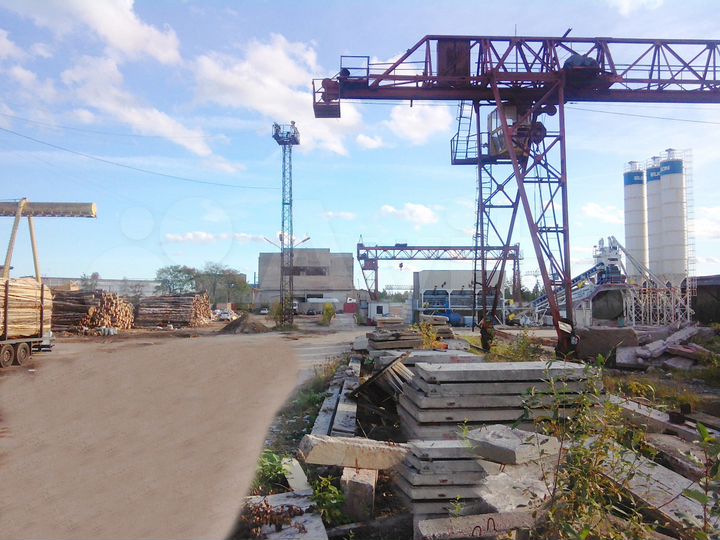 Площадка с краном, 10 т, с жд веткой