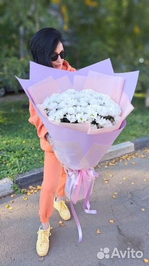 Букет гигант из ромашек (хризантемы)