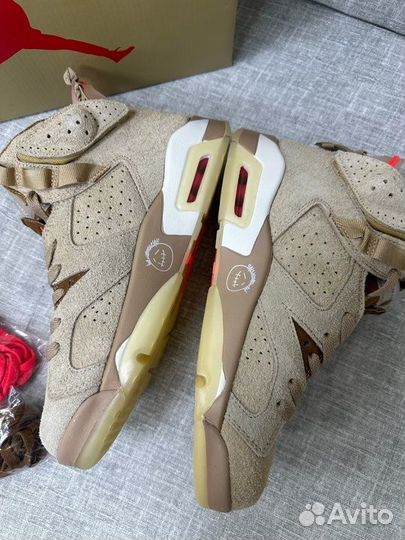 Кроссовки nike air jordan 6 retro travis scott