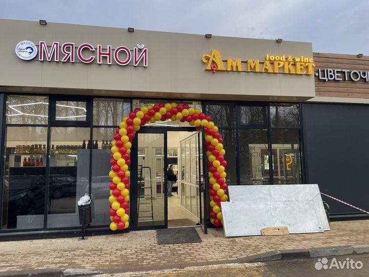 Арка гирлянда из шаров на открытие Москва и мо