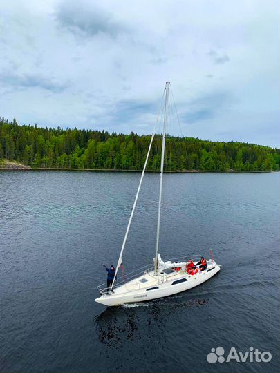 Прогулка на парусной яхте. Отдых на Белом море