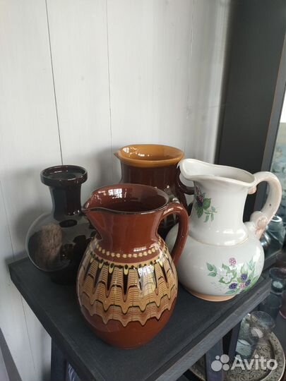 Керамические кувшины, керамическая ваза