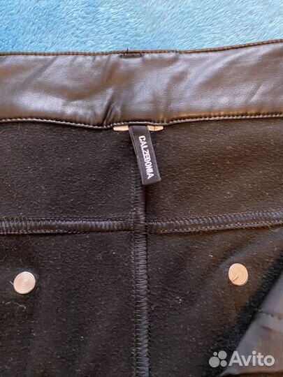 Кожаные брюки calzedonia