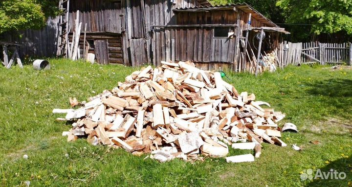 Дрова колотые сухие