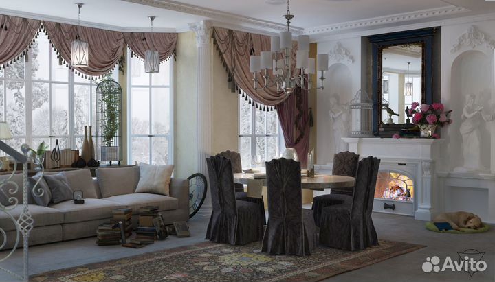 Дизайн интерьеров и Фактурная штукатурка