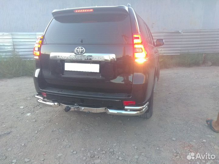 Защита задняя углы 76/42 Toyota Land Cruiser Prado