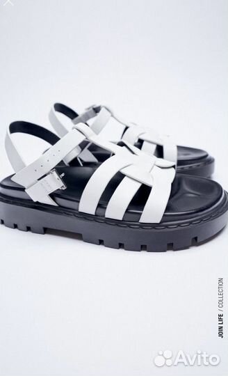 Кожаные сандали Zara 35-41