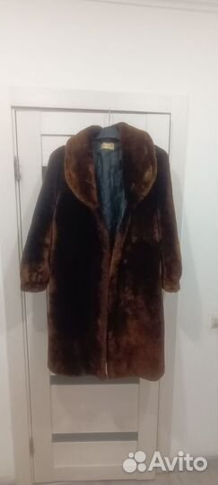 Шуба мутоновая 48 50 до колен