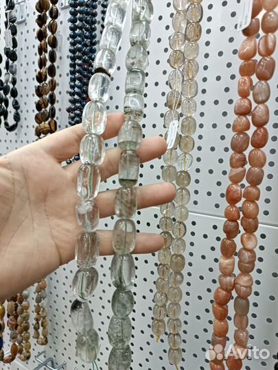 Натуральные камни нити бусы браслеты