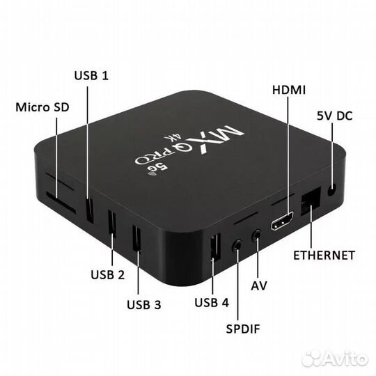 8/128GB TV BOX MXQ PRO 5G 4K оптом