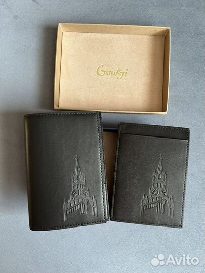 Обложка на паспорт и чехол для карт Gourji