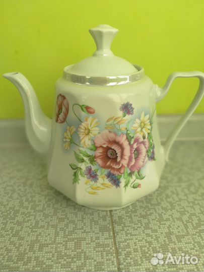 Большой 3 л фарфоровый чайник