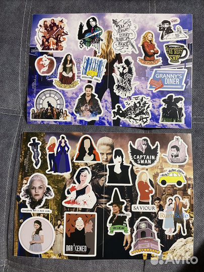 Наклейки однажды в сказке