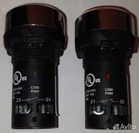 Кнопка управления плоская ABB (зелёная/красная)