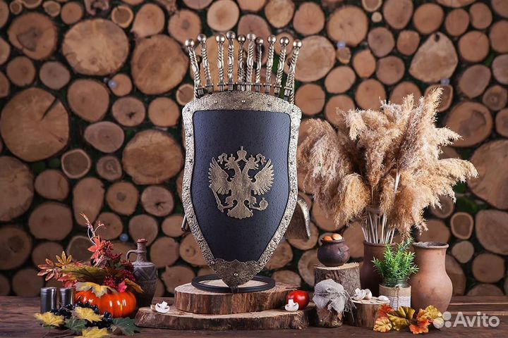 Подставка под шампура в виде щита