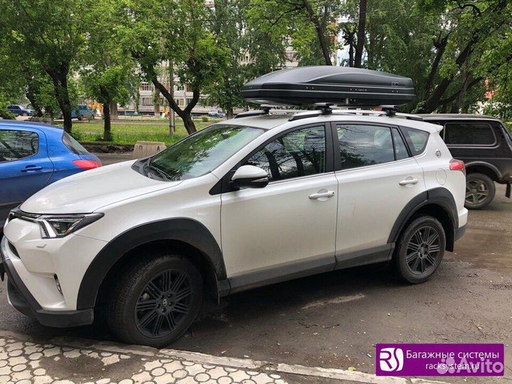 Бокс на крышу Магнум 420 карбон черный