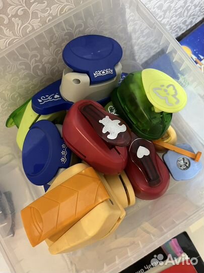 Сумка с для творчества и с бумагой для рукоделия