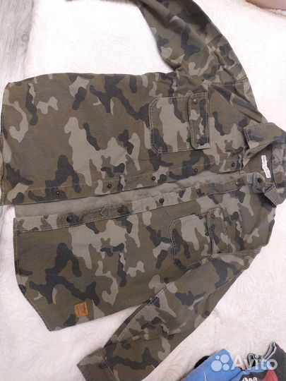 Джинсовая рубашка zara для мальчика