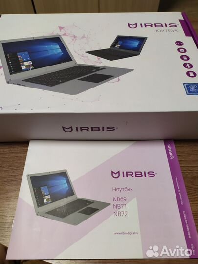 Ноутбук новый ирбис