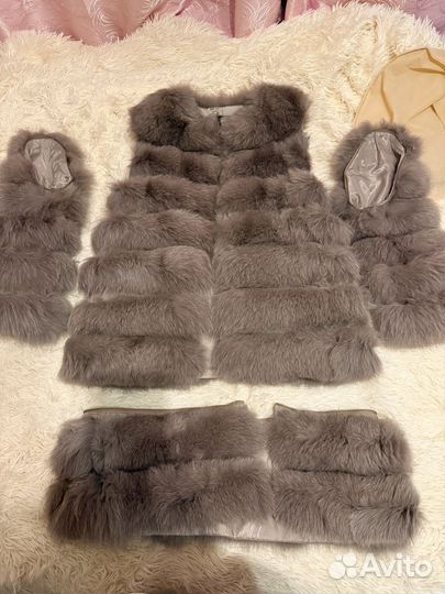 Шуба из песца