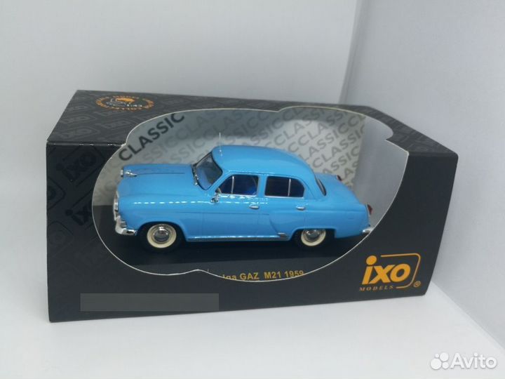 1/43 IXO Газ-21 Волга голубая 1959