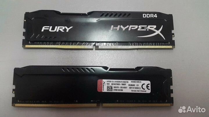 Оперативная память HyperX Fury DDR4 16Gb 2666Mhz