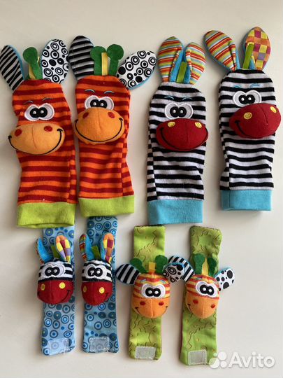 Погремушка на ножки и ручки носки