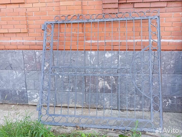 Кованые ворота и калитка бу
