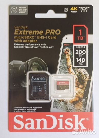 Карта памяти microSD Sandisk 1 TB Extreme Pro