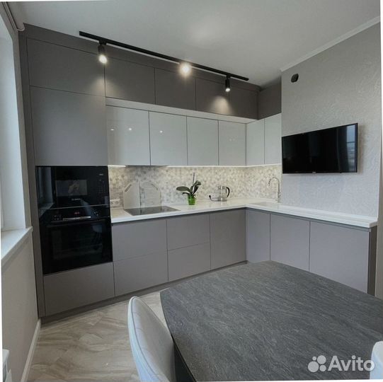 Кухни прямые на заказ Нежность