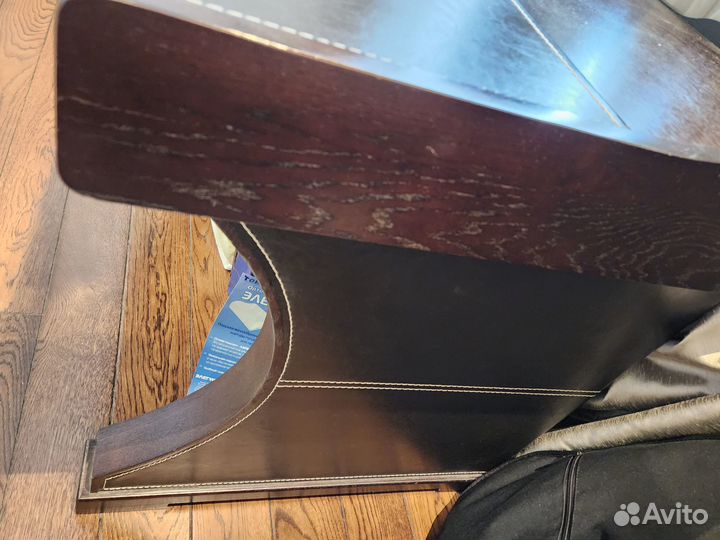 Стол с тумбой и стул венге