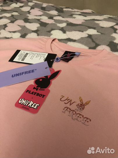 Футболка Unifree x Playboy pink