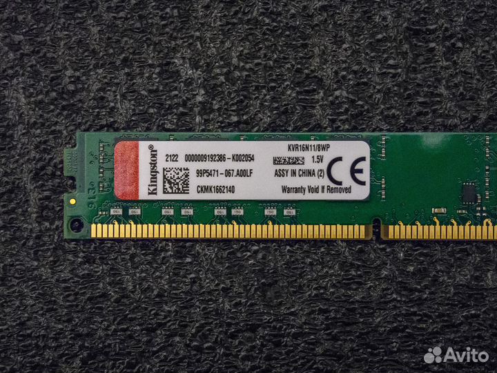 DDR3 8gb 1600mhz 2rank CL11-11-11-28 Kingston
