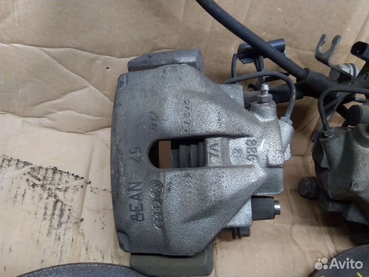 Передние суппорта с дисками audi A4 B7 312 мм